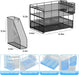 Metal Mesh Desk Organizers and Accessories with File Holder