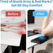 L-Shaped Desk Elbow Pad for Desk, Memory Foam Elbow Support Padding with Non-Slip, Ergonomic Desk Edge Cushion, Wrist Co