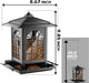 2 Pack Bird Feeders for Outdoor Hanging, Assembly Required, 1-Min Easy Setup, Classic Courtyard Design, Attracting Cardi