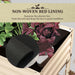 Galvanized Raised Garden Bed with Storage Shelf