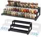 3-Tier Spice Rack Organizer for Kitchen Cabinet or Pantry, 16"-29" Expandable Spice Organization Shelf, Seasoning Organi