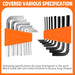 58-Piece Household Tool Set for home with Plastic Toolbox Orange
