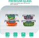 24 Pieces Glass Food Storage Containers Set, Gray