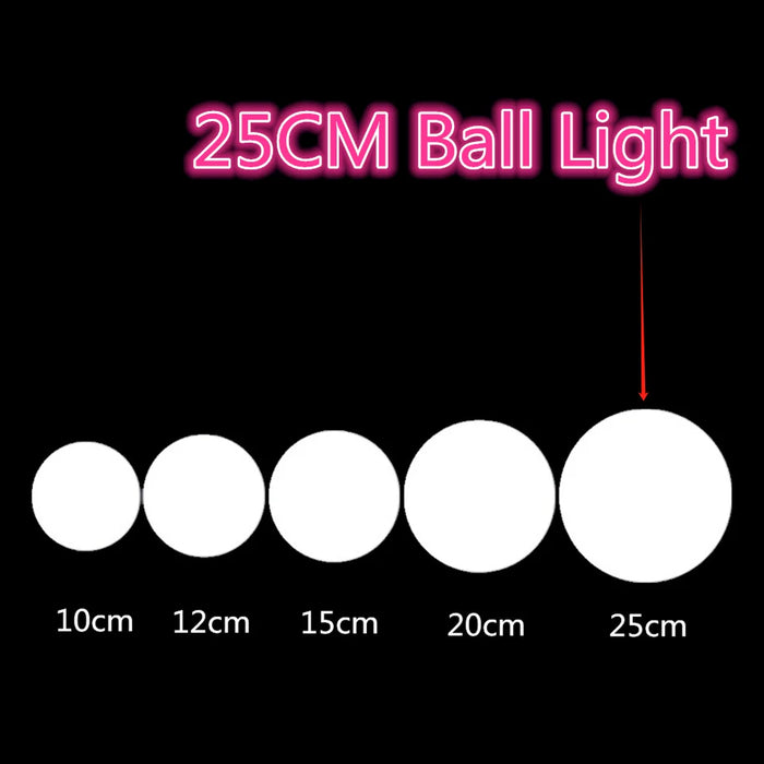 Rechargeable LED Glowing Ball Light for Kid Adult, Outdoor Globe Night Light with Remote, Great for Yard Garden Decor