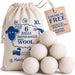 Wool Dryer Balls 6-Pack, Reusable Natural Fabric Softener