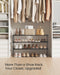 Shoe Rack, 3-Tier Shoe Organizer, Metal Storage Shelf