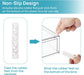 Clear Stackable Storage Drawers, 2 Pack Wide Plastic Organizers