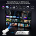 [Built-in Apps] Mini Projector with WiFi and Bluetooth, Native 1080P Portable Movie Projector for Bedroom, Android 12, Auto Vertical Keystone, 180° Rotation, Compatible with HDMI/USB/TV Stick/Laptop