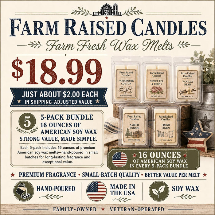 Pumpkin Patch Soy Wax Melts Variety Pack, 5 Count 16 Ounces
