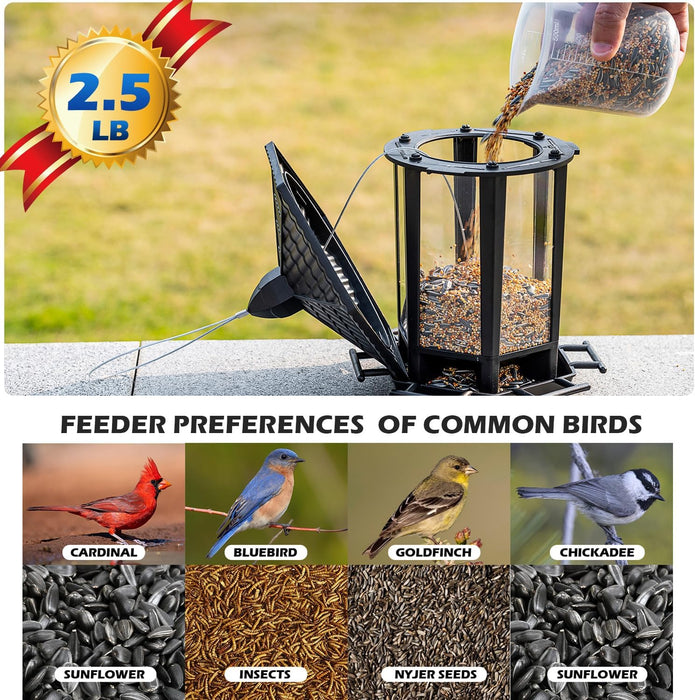 2 Pack Bird Feeders for Outdoor Hanging, Retro Pagoda Design Fun Installation Bird Feeder, Attracting Wild Birds Chickadees Goldfinches Cardinals Finches and Sparrows