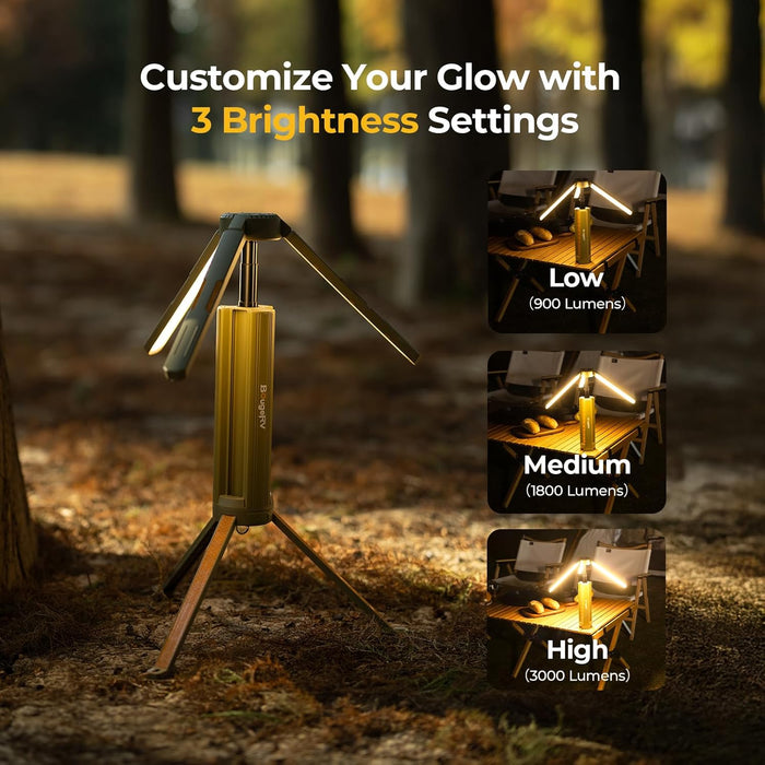Telescopic Camping Light CL04, 15600mAh Camp Lantern Rechargeable