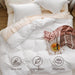 Prewashed Duvet Cover Queen, Cotton-Like Soft Bedding Set, White