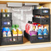 Under Sink Organizer, 3-Tier Thickened Metal Pull out Cabinet Organizer Shelf, Height Adjustable Slide out Storage Drawe