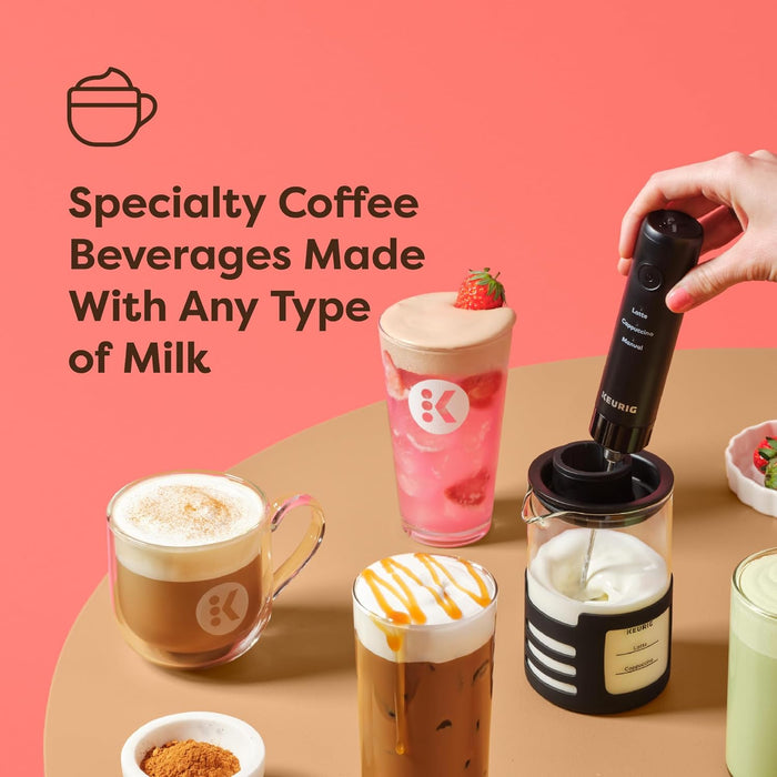 SimpleCafe Frother, Rechargeable Handheld Milk Frother for Lattes, Cappuccinos & Iced Coffee, USB Cord Included, Microwa