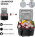 Car Trunk Organizer and Storage with Lid & Removable Leakproof Cooler Bag, Car Accessories 6 Removable Dividers for Custom Space, Collapsible Large Trunk Organizers Interior for SUV Sendan with Cover