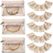 Travel Jewelry Pouch, 33pcs Clear Velvet Zipper Bag