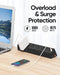 Desk Clamp Power Strip, 4 AC Outlets 4 USB Ports, Fit 1.7in Tabletop Edge