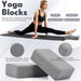 14 Pcs Yoga Kits for Home Workouts Pilates Equipment Set for Women Beginners, Hot Yoga Towel Blocks Strap, Knee Pad, Res