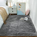 Area Rugs for Living Room Bedroom, Washable Non-Slip Fluffy Soft Grey Shag Carpet, Indoor Floor Gray 4x6 Fuzzy Shaggy Living Room Plush Rug for Kids Home Dorm Decor Aesthetic