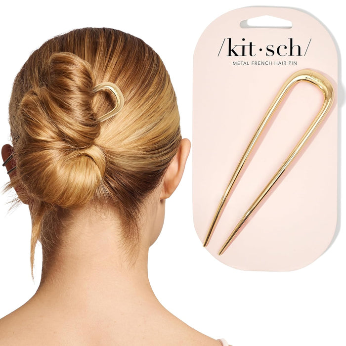 French Hair Pins for Women | Secure Hold All Day - Gold, 1pc