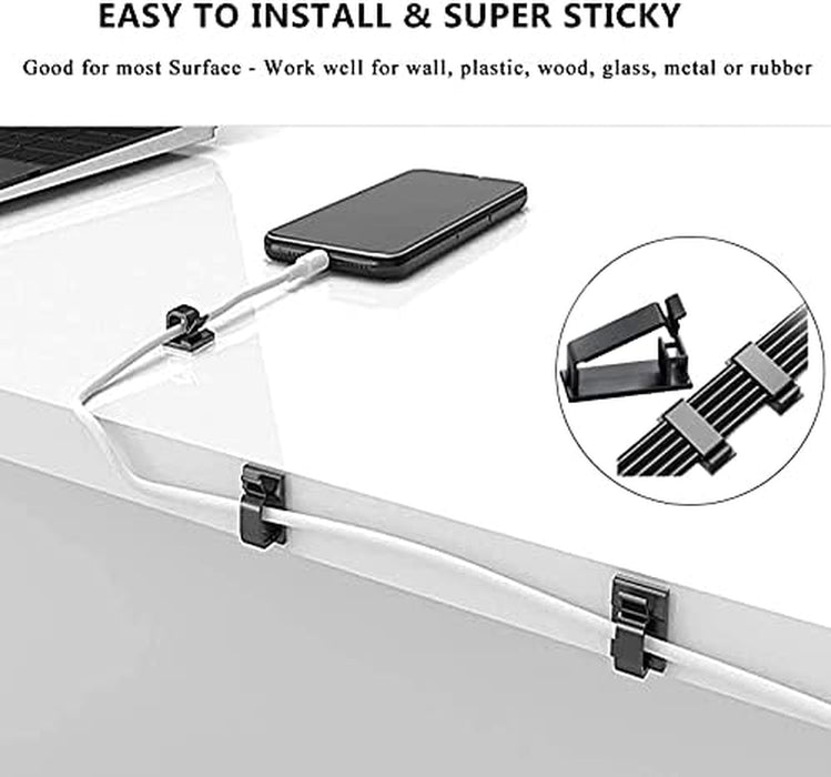 Cord Management Organizer Kit 4 Cable Sleeve split 192PCS Cable Management
