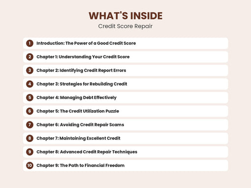 Credit Score Repair: Improve and Maintain Your Credit