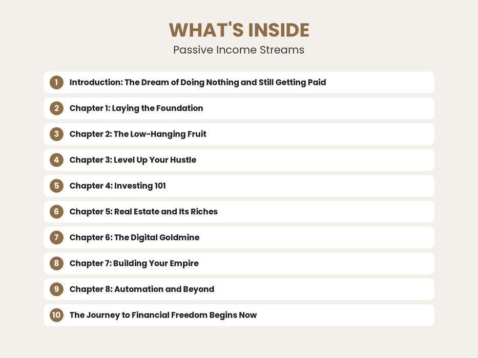 Passive Income Streams: Earning Money While You Sleep