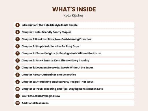 Keto Kitchen: A Simple Guide to Low-Carb Cooking