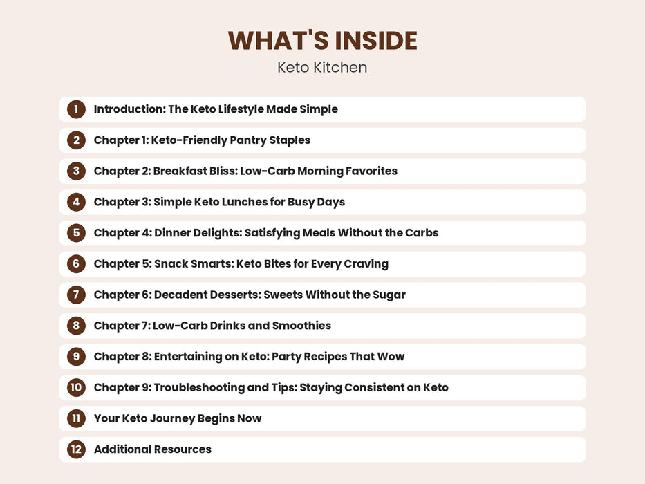 Keto Kitchen: A Simple Guide to Low-Carb Cooking