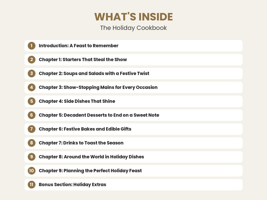 The Holiday Cookbook