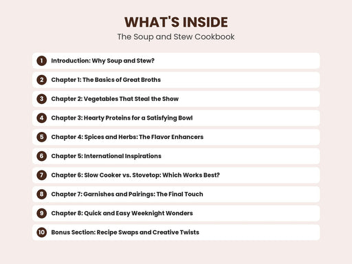 The Soup and Stew Cookbook: Comfort in a Bowl