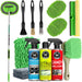 17pc Car Wash Kit, Car Cleaning Kit with Car Wash Brush Long Handle, Car Wash Soap, Interior Cleaner, Wheel Cleaner, Win