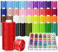 72Pcs Professional Sewing Thread Kit 36 Colors, [Max Strength & Low Lint] All Purpose Sewing Thread with Prewound Bobbin