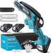 Mini Chainsaw, 6-inch Mini Chainsaw Cordless, Handheld Electric Power Chain Saw with 2 Batteries, for Tree Trimming Wood