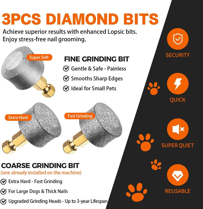 Whisper Quiet Dog Nail Grinder Safe & Stress-Free for Sensitive Dogs Cats