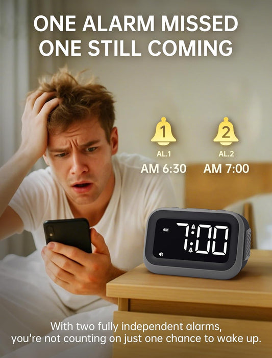 Super Loud Alarm Clock: 115dB Wake-Up Power