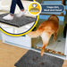® | Super Water Absorbent Door Mat Indoor, Microfiber Quick Dry Chenille Entryway Rug, Slip Resistant Front Door Mat, Indoor Mats for Entryway, Machine Washable Pet Rug, Grey 30"x19"
