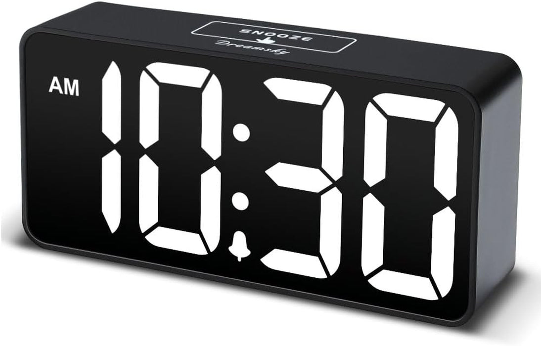 Small Digital Alarm Clock for Bedroom, Large Big Numbers Display