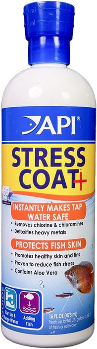 Stress Coat Aquarium Water Conditioner 16-Ounce Bottle