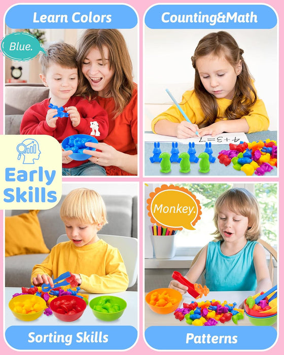 Counting Animals Montessori Toys for 3 4 5 Years Old, Learning Toys Gifts