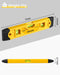 Torpedo Level Magnetic, 9 Inch Shockproof Small Leveler Tool with 3 Bubble Spirit Level 45 90 180 Degree, Construction L