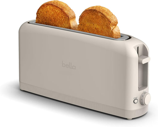 Fits-Anywhere™ 2-Slice Slim Toaster, Long Slot & Extra Wide, Oatmilk