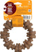 Strong Chew Ring Dog Toy, Chew Toy Made with Real Beef & Chicken
