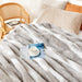 Plush Faux Rabbit Fur Throw Blanket – 850GSM Thick & Warm, Ultra Soft Fluffy Blanket for Couch, Bed, Sofa, Ideal Gift for Women, 50" × 60", Grey
