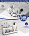 Bathroom Counter Organizer and Storage, 7 Slots Detachable Toothbrush Holders for Bathrooms, Anti-Slip Electric Toothbru