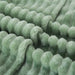 Sage Green Fleece Throw Blanket 50”×60” for Couch Sofa Livingroom