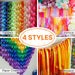 Rainbow Crepe Paper Streamers 8pcs 656 FT Rainbow Streamers