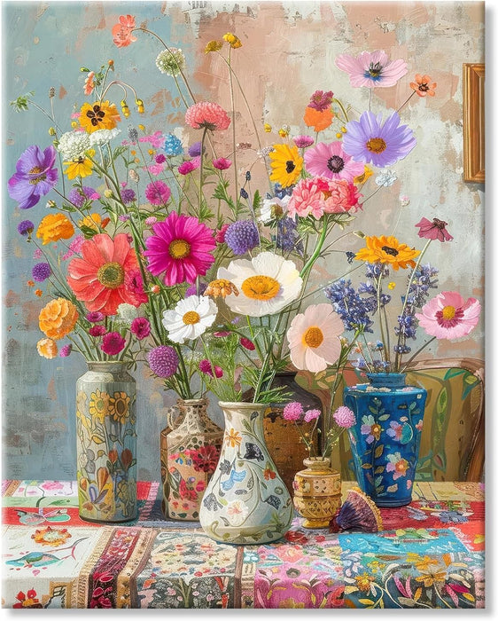 Puzzles for Adults 1000 Pieces Flowers, Puzzle 1000 Pieces, 1000 Piece Puzzle for Adults Suitable for Home Décor with 1: