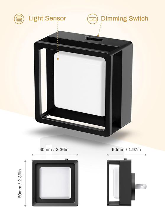 LED Night Light,Night Lights Plug Into Wall [4 Pack],3000K