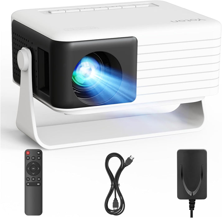 Y3 Mini Projector, Ultra-Compact 317g, 360° Stand, Auto Keystone